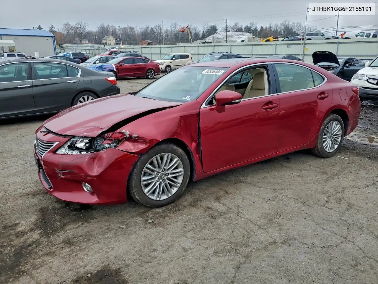 JTHBK1GG6F2155191 2015 Lexus Es 350