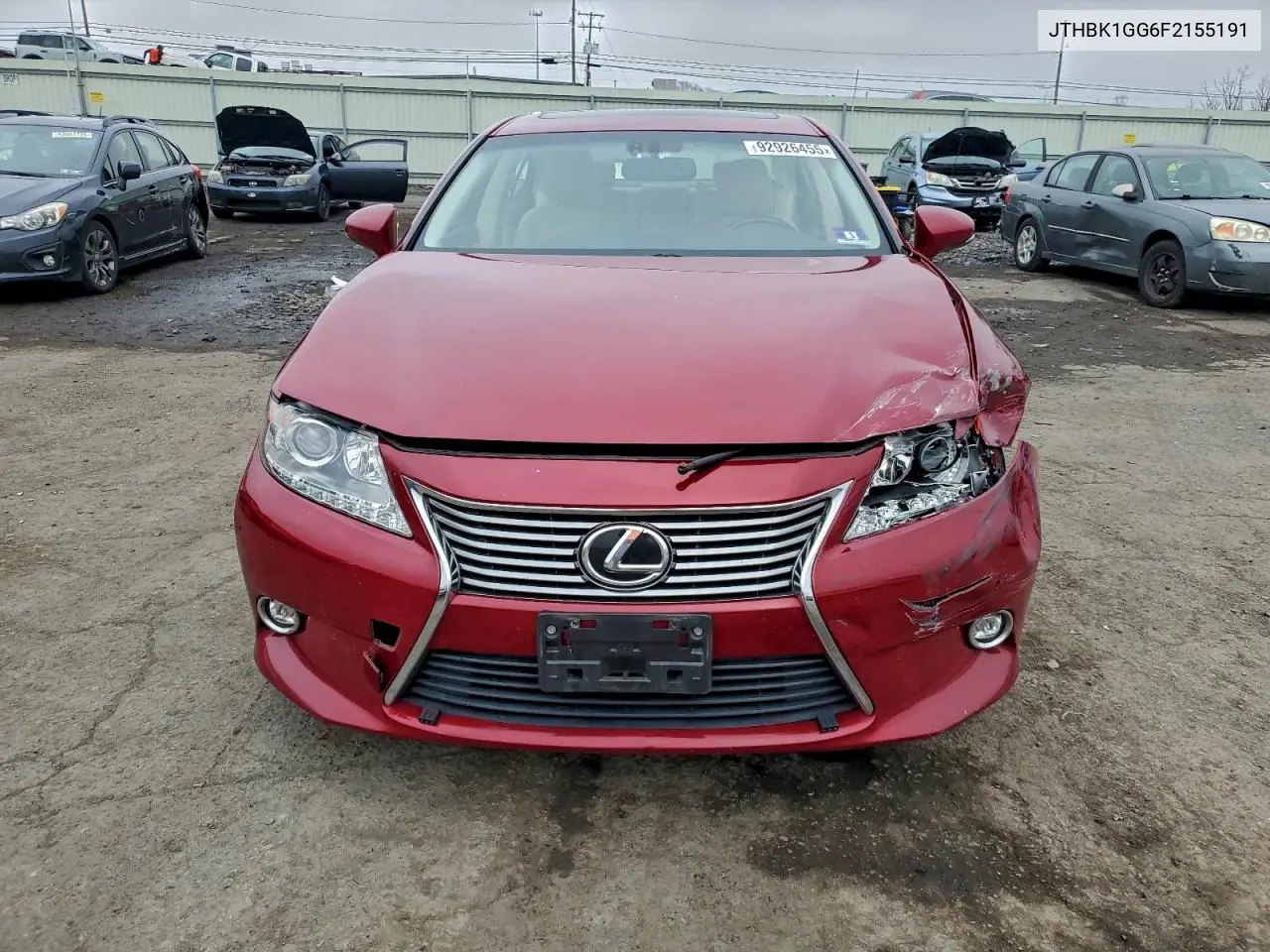 JTHBK1GG6F2155191 2015 Lexus Es 350