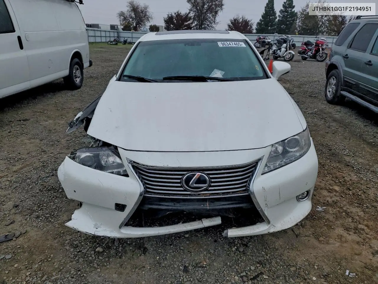 JTHBK1GG1F2194951 2015 Lexus Es 350