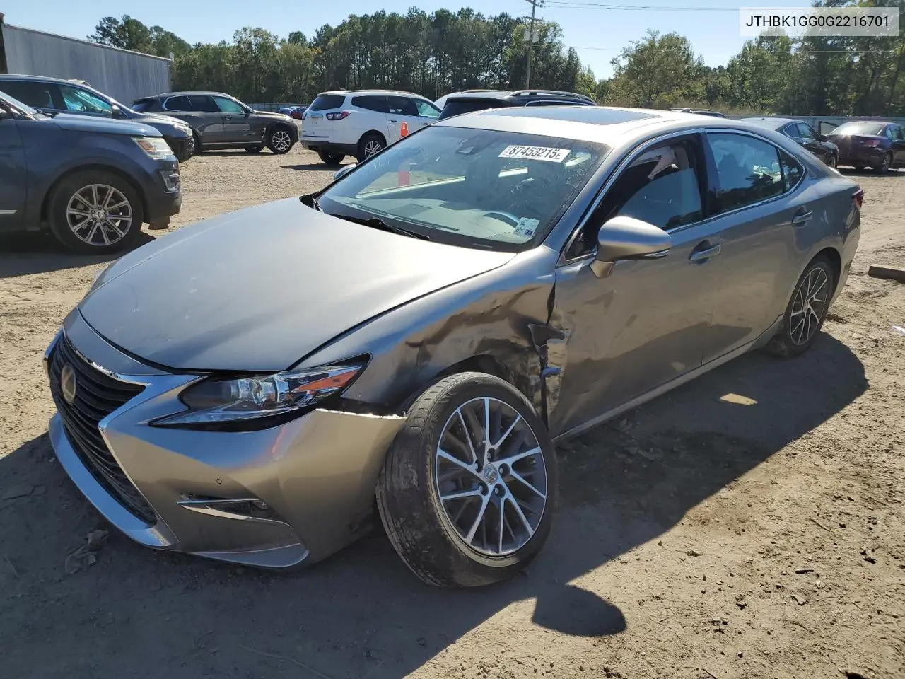 JTHBK1GG0G2216701 2016 Lexus Es 350