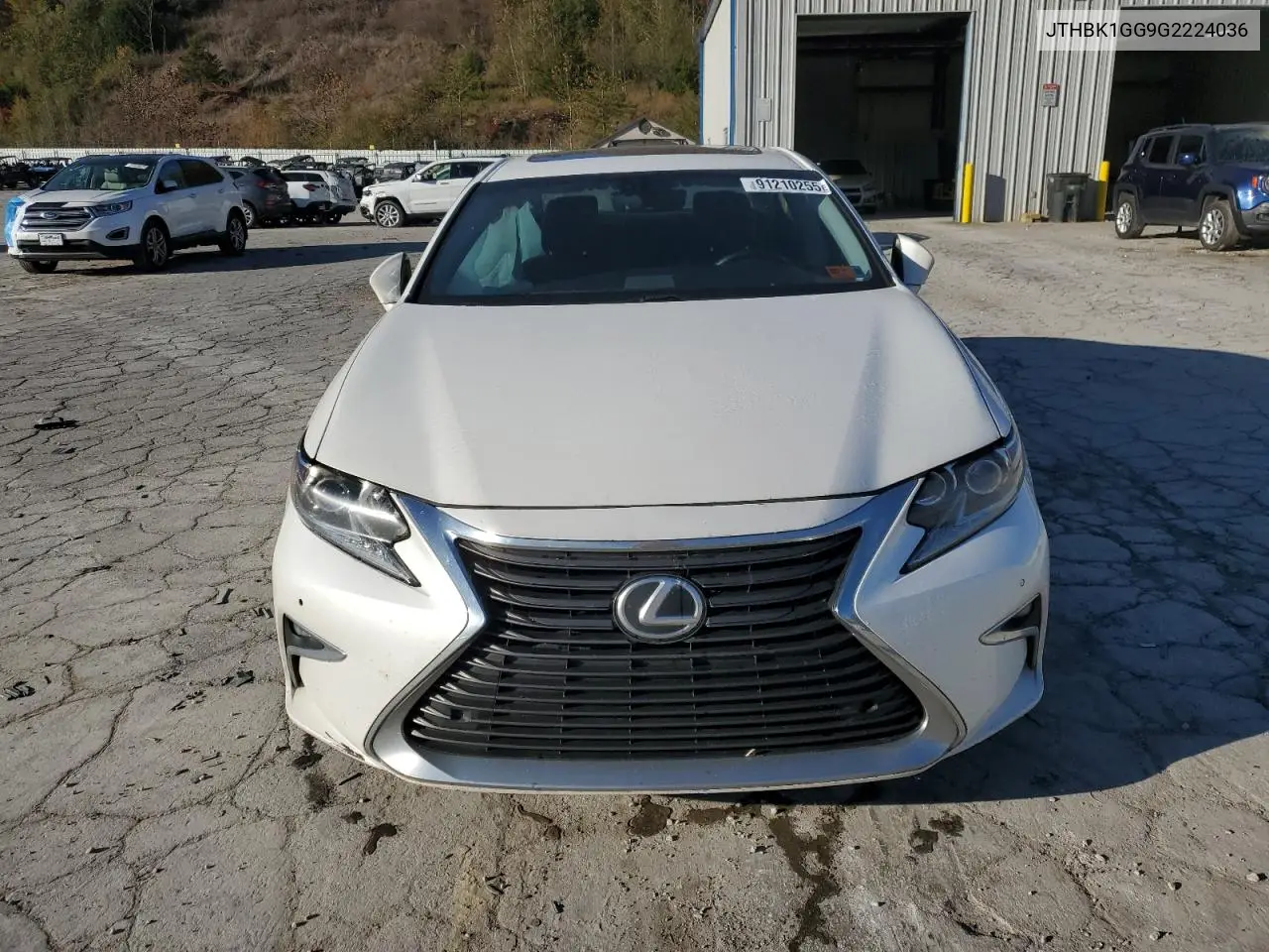 JTHBK1GG9G2224036 2016 Lexus Es 350