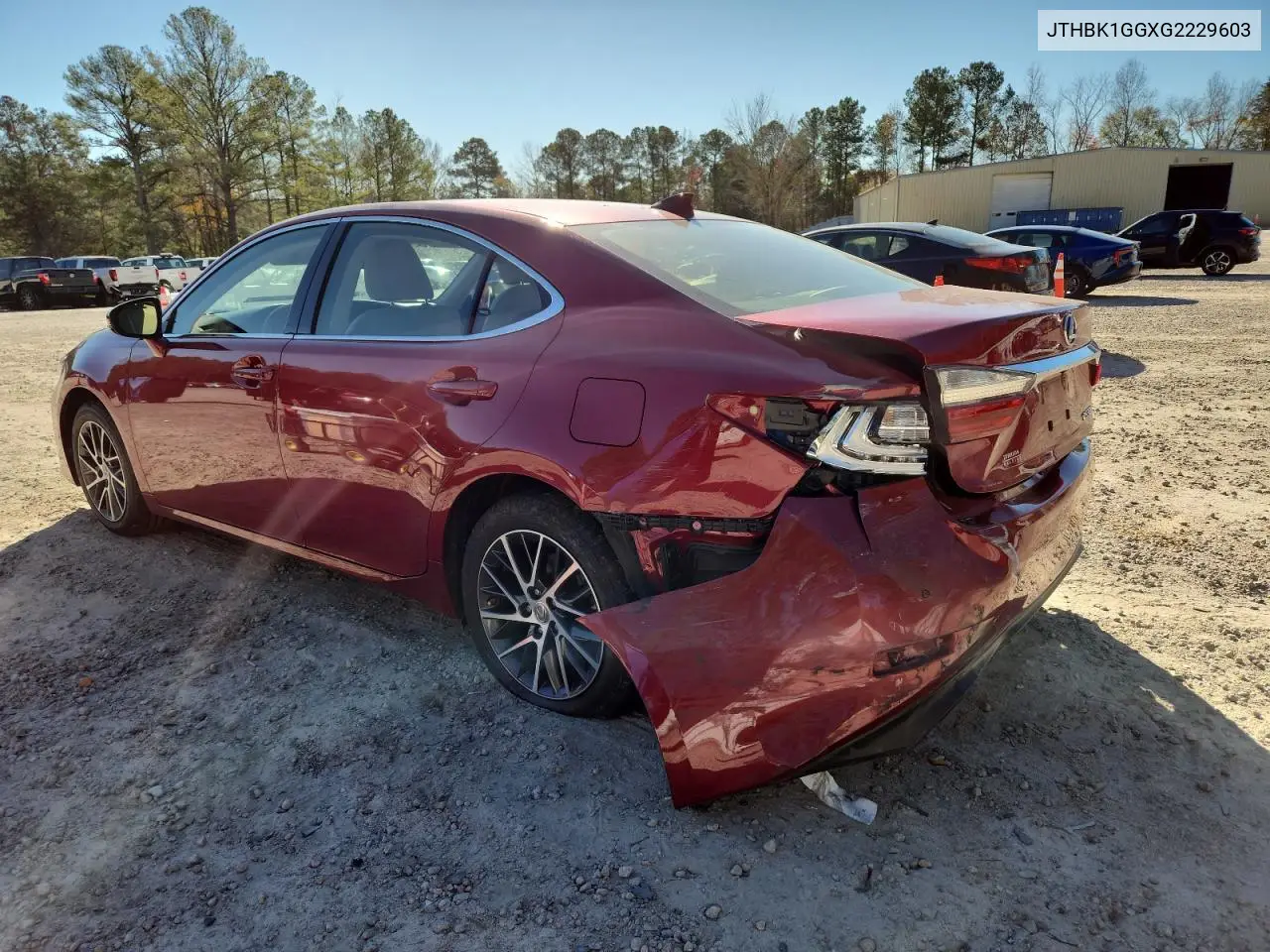 JTHBK1GGXG2229603 2016 Lexus Es 350