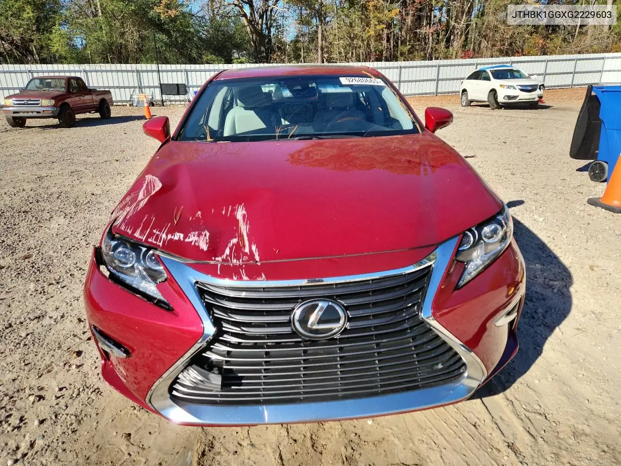 JTHBK1GGXG2229603 2016 Lexus Es 350