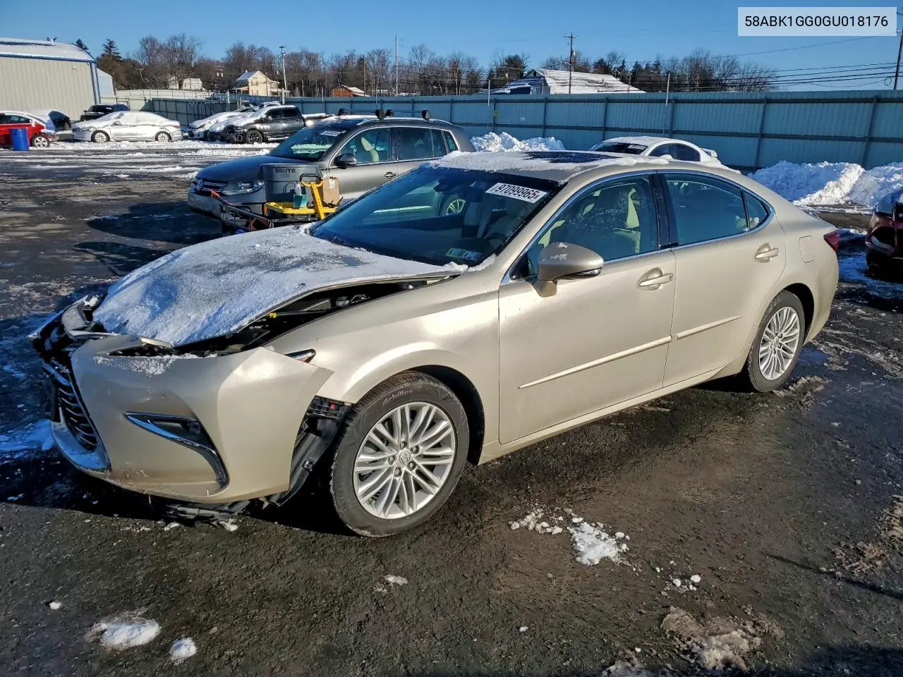 58ABK1GG0GU018176 2016 Lexus Es 350