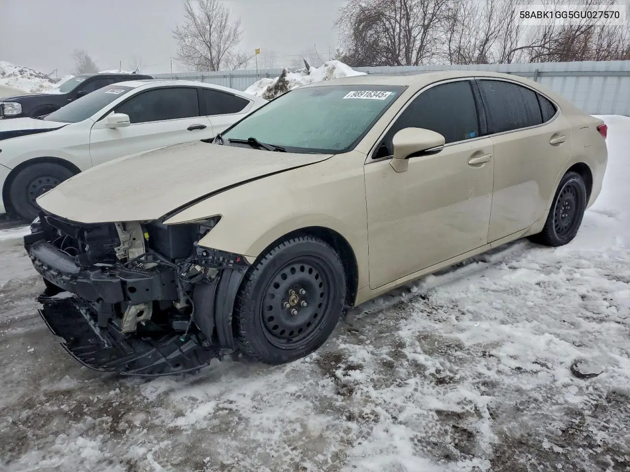 58ABK1GG5GU027570 2016 Lexus Es 350