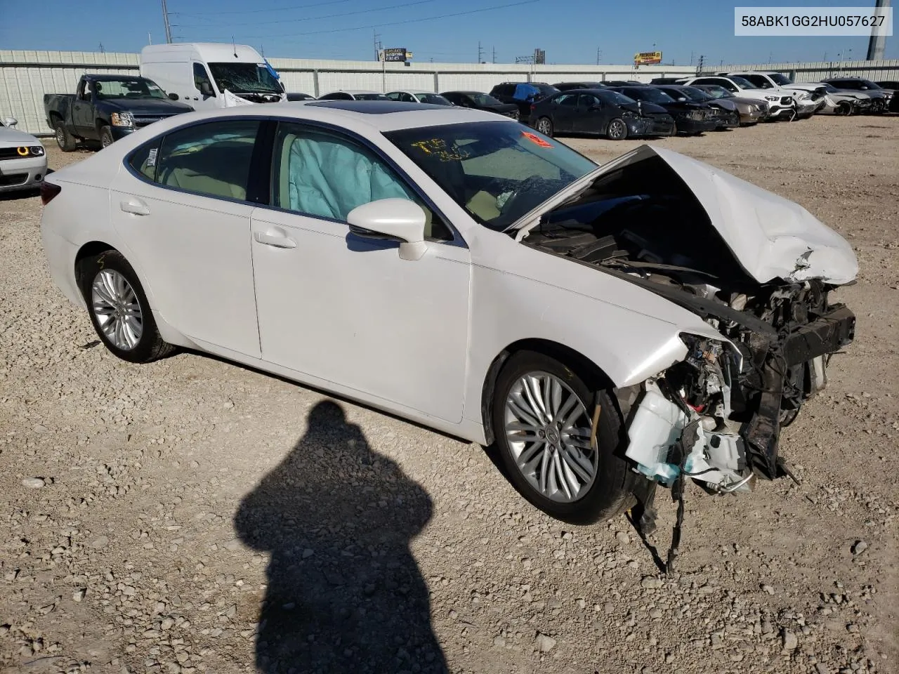 Auction sale of the 2017 Lexus ES , vin: 58ABK1GG2HU057627, lot number: 38295084
