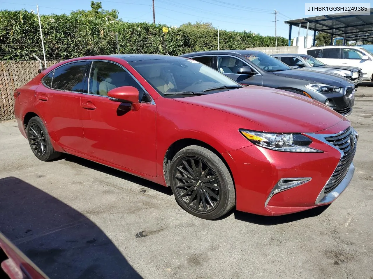 JTHBK1GG3H2249385 2017 Lexus Es 350