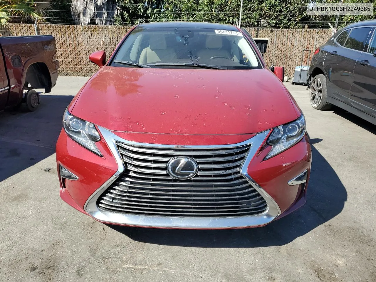 JTHBK1GG3H2249385 2017 Lexus Es 350