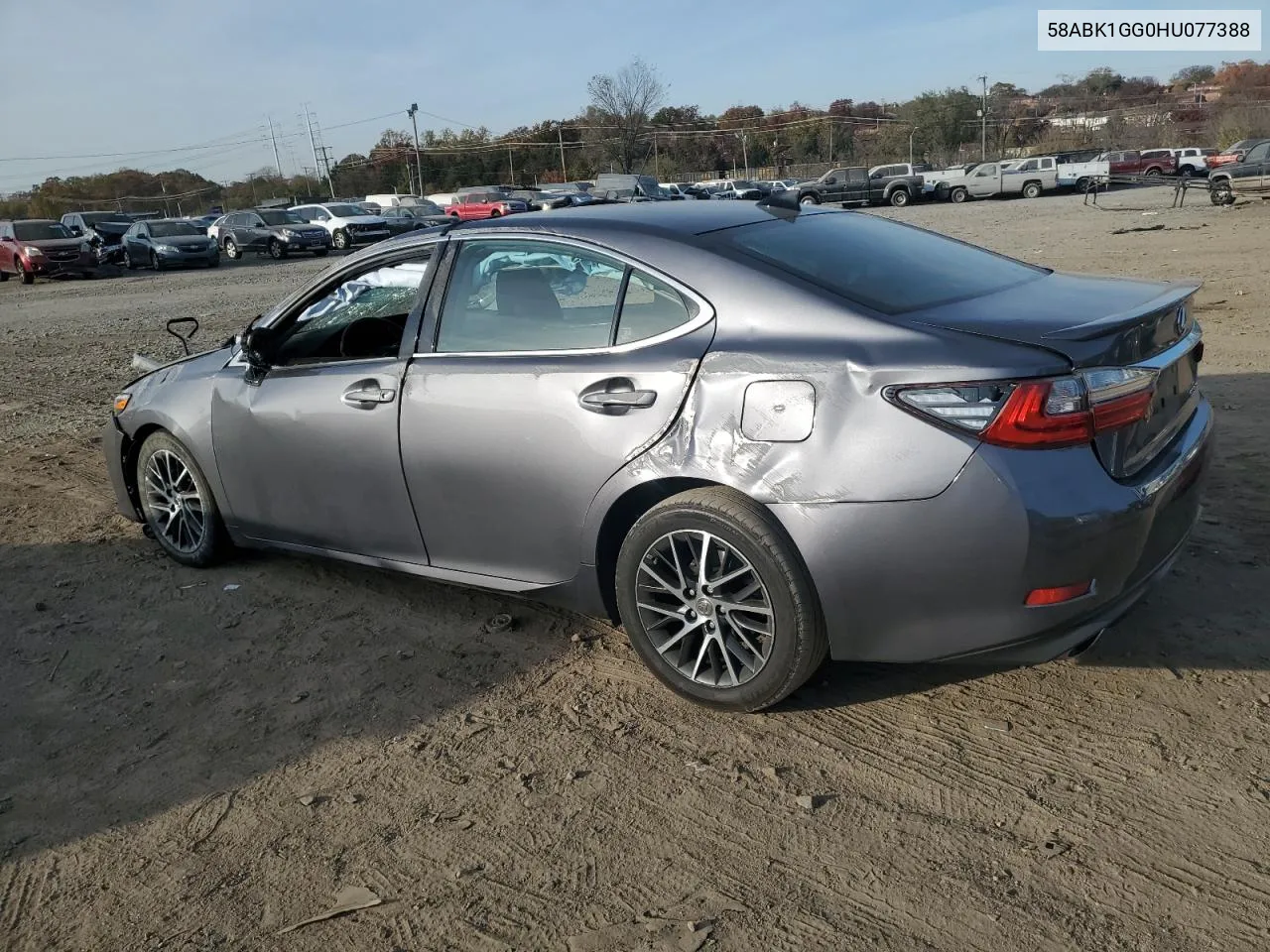 Auction sale of the 2017 Lexus ES , vin: 58ABK1GG0HU077388, lot number: 75586343