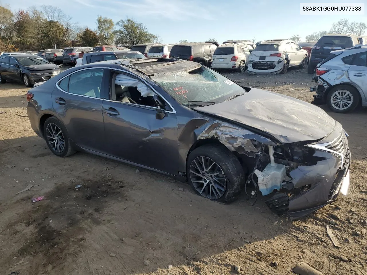 Auction sale of the 2017 Lexus ES , vin: 58ABK1GG0HU077388, lot number: 75586343