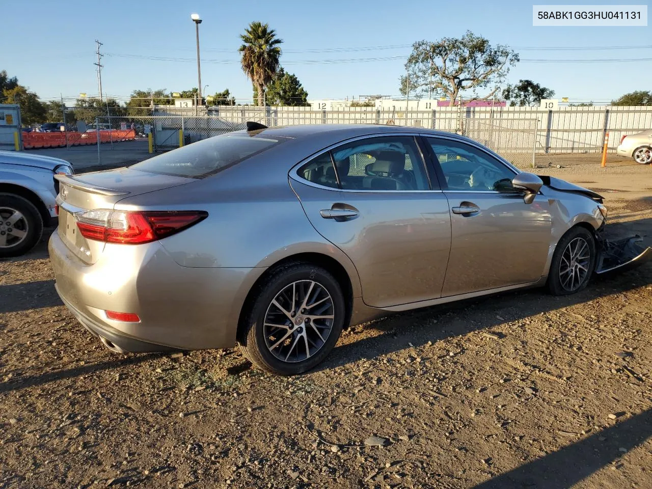 Auction sale of the 2017 Lexus ES , vin: 58ABK1GG3HU041131, lot number: 77392093