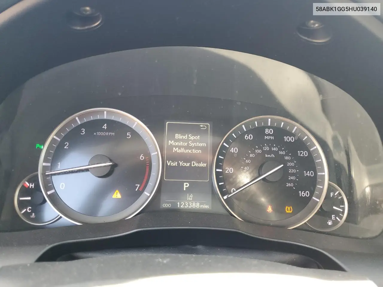 58ABK1GG5HU039140 2017 Lexus Es 350
