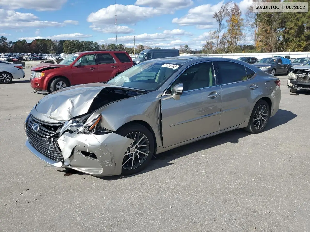58ABK1GG1HU072832 2017 Lexus Es 350