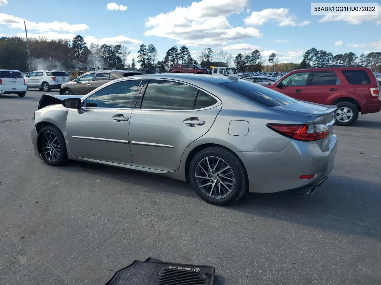 58ABK1GG1HU072832 2017 Lexus Es 350