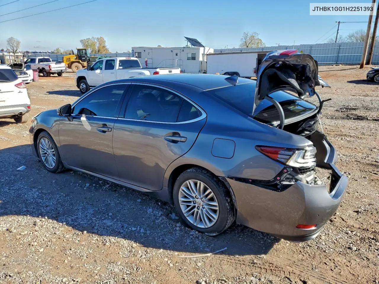 JTHBK1GG1H2251393 2017 Lexus Es 350