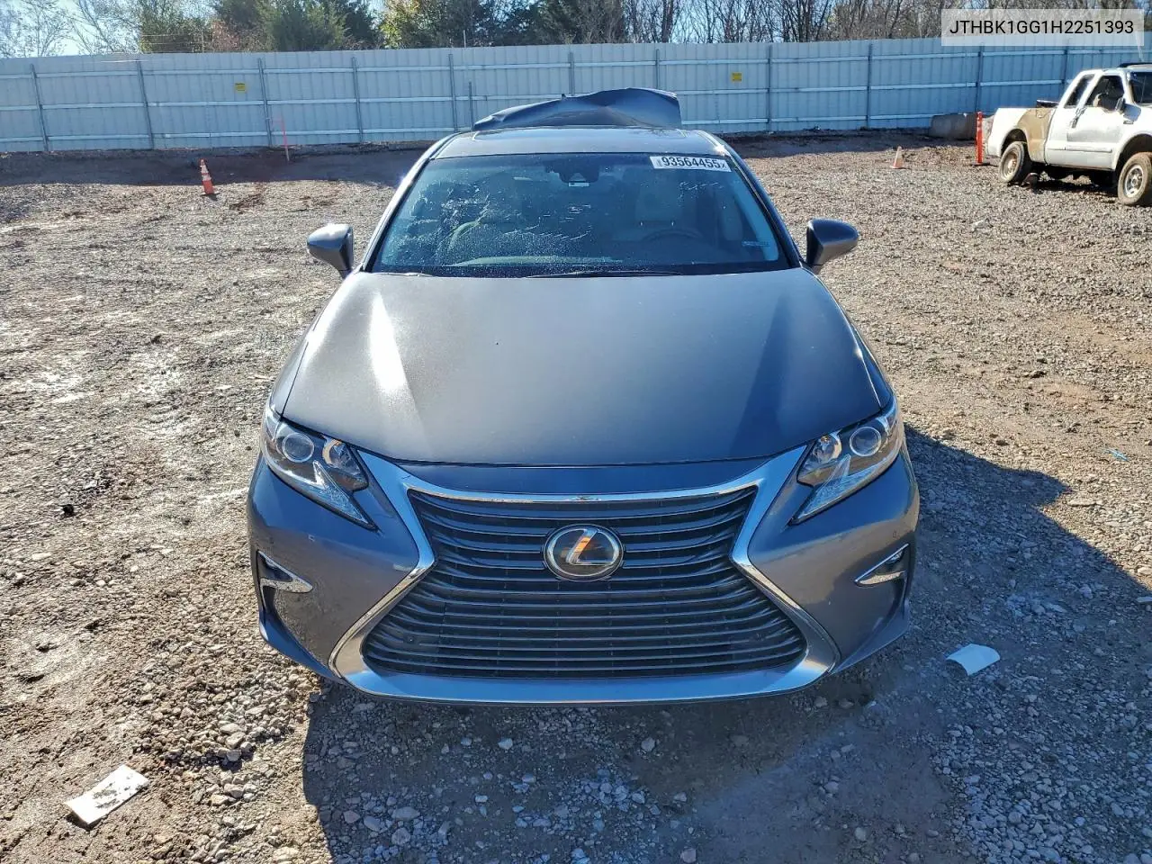 JTHBK1GG1H2251393 2017 Lexus Es 350