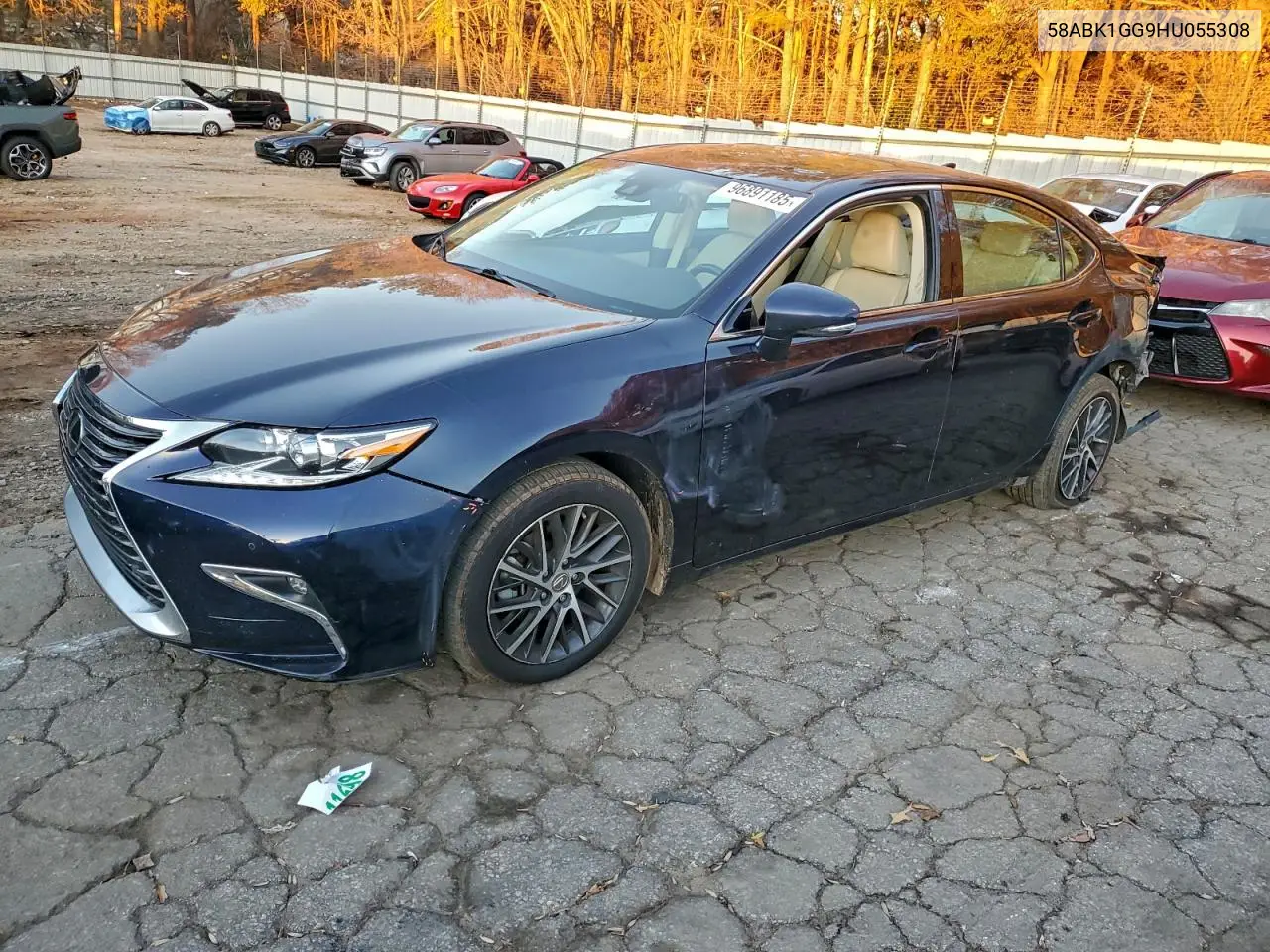 58ABK1GG9HU055308 2017 Lexus Es 350