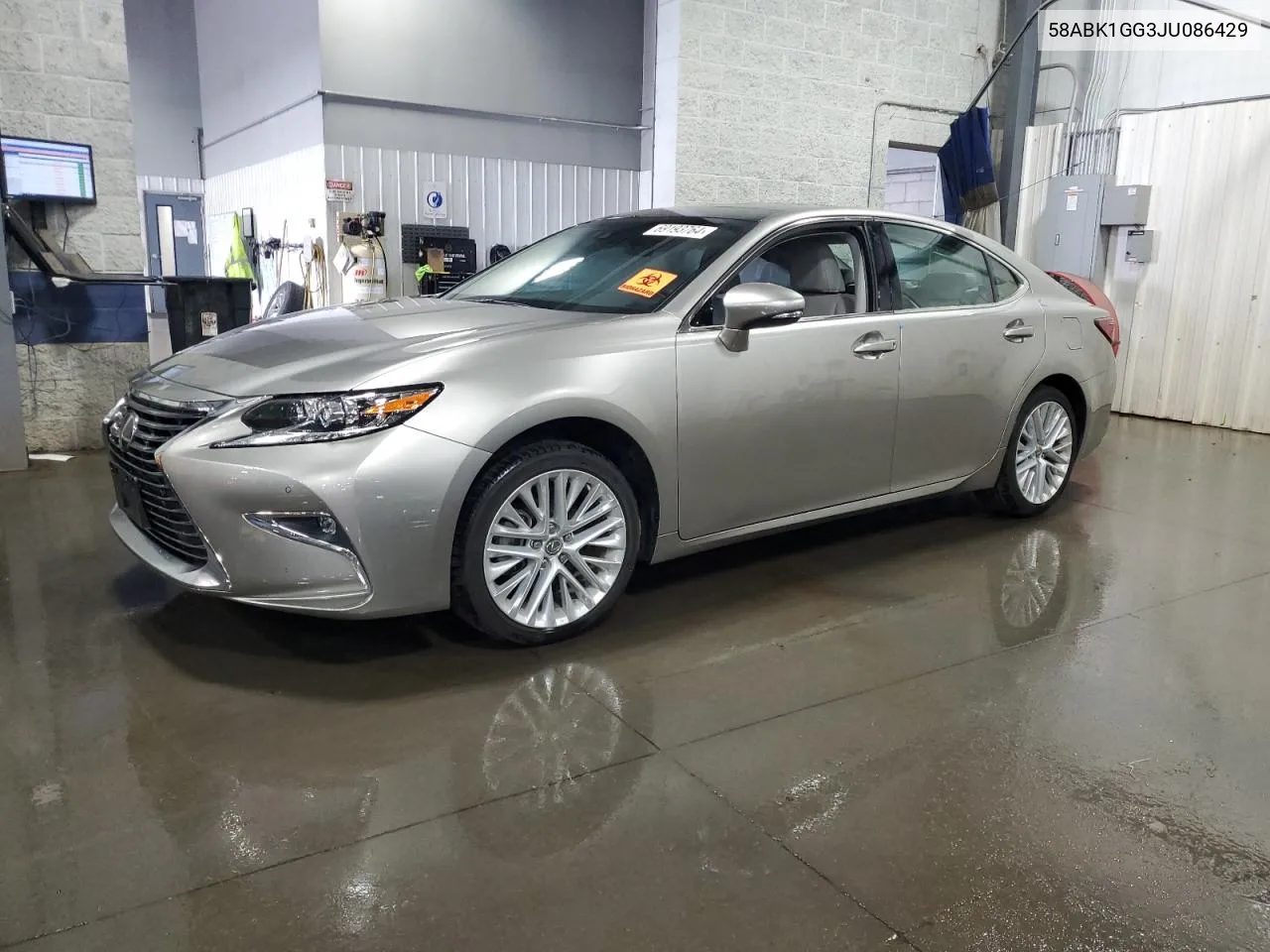 58ABK1GG3JU086429 2018 Lexus Es 350