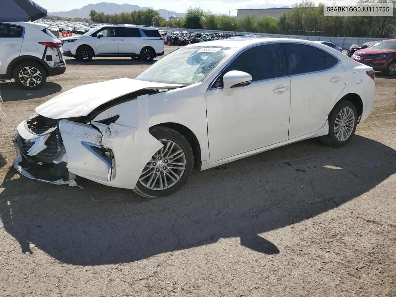 58ABK1GG0JU111755 2018 Lexus Es 350