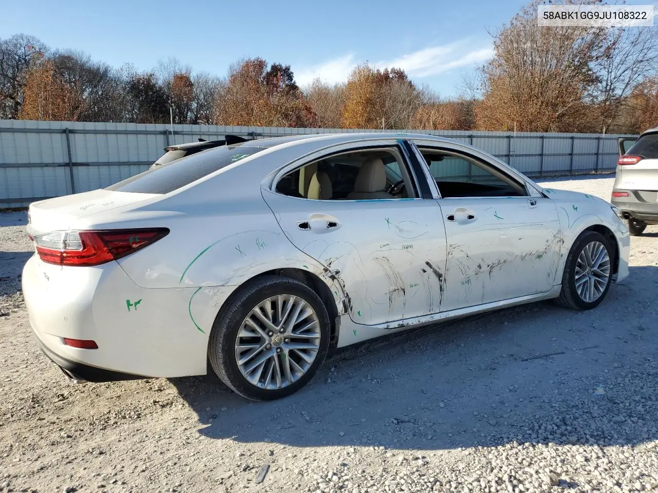 58ABK1GG9JU108322 2018 Lexus Es 350