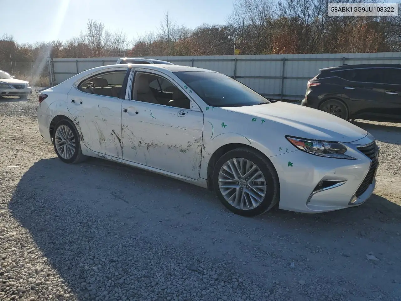 58ABK1GG9JU108322 2018 Lexus Es 350