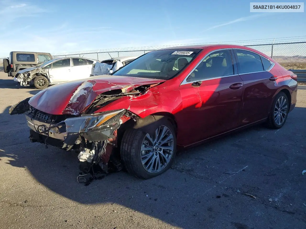 58ABZ1B14KU004837 2019 Lexus Es 350 Base