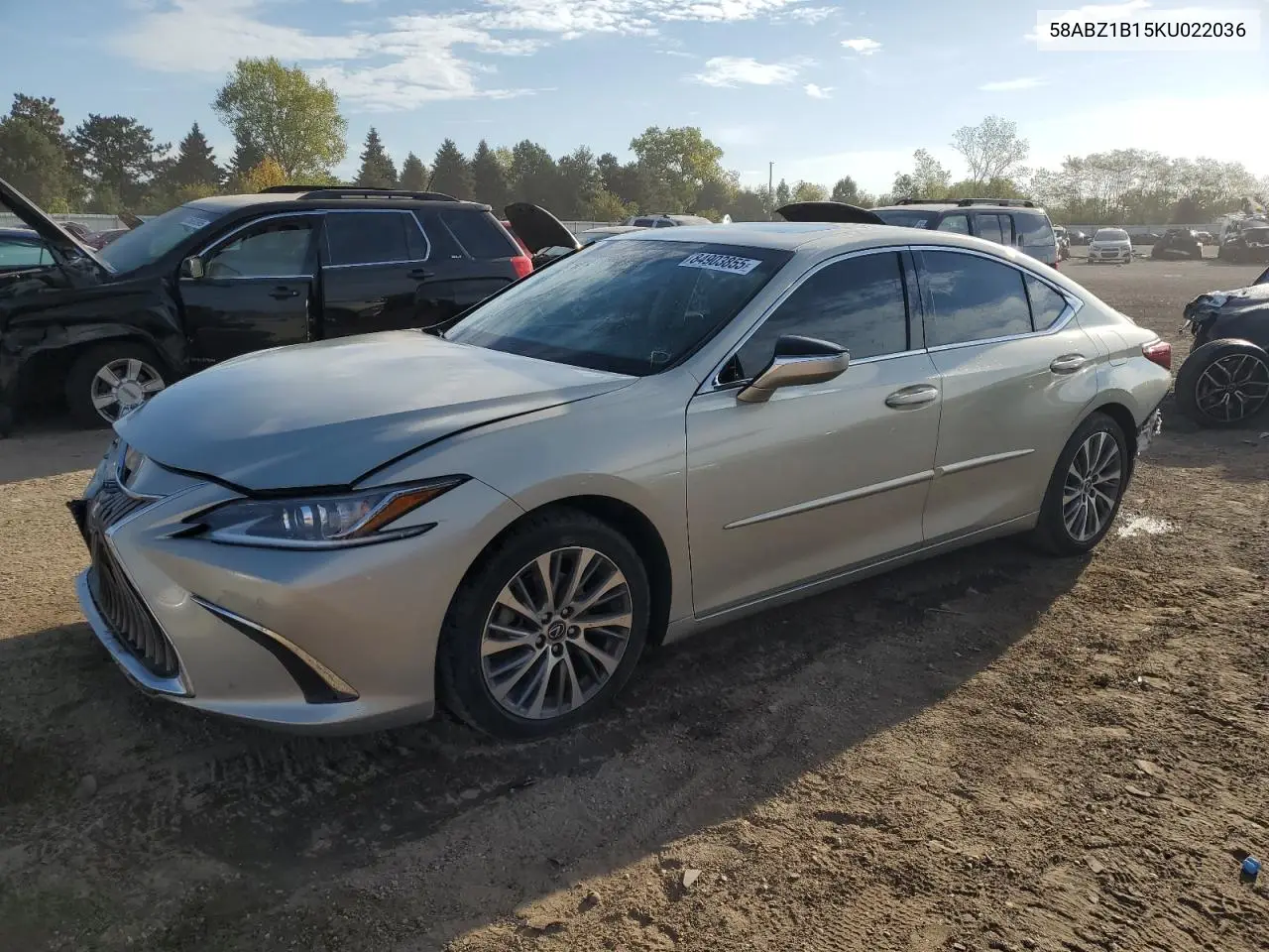58ABZ1B15KU022036 2019 Lexus Es 350