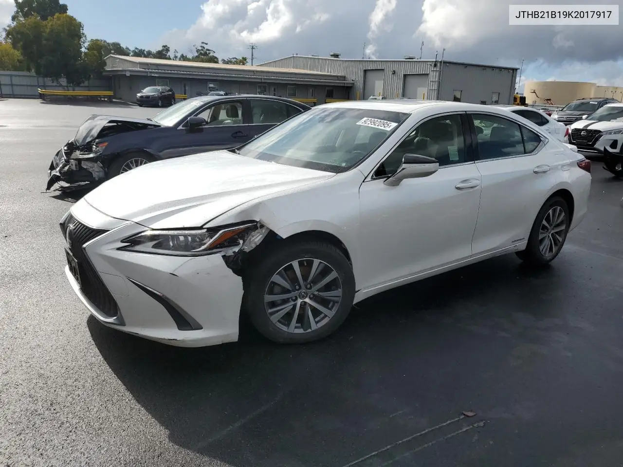 JTHB21B19K2017917 2019 Lexus Es 300H