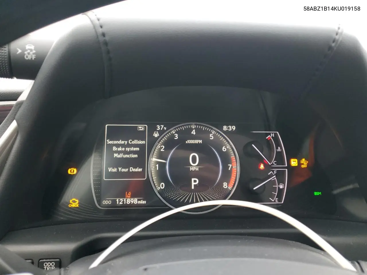 58ABZ1B14KU019158 2019 Lexus Es 350