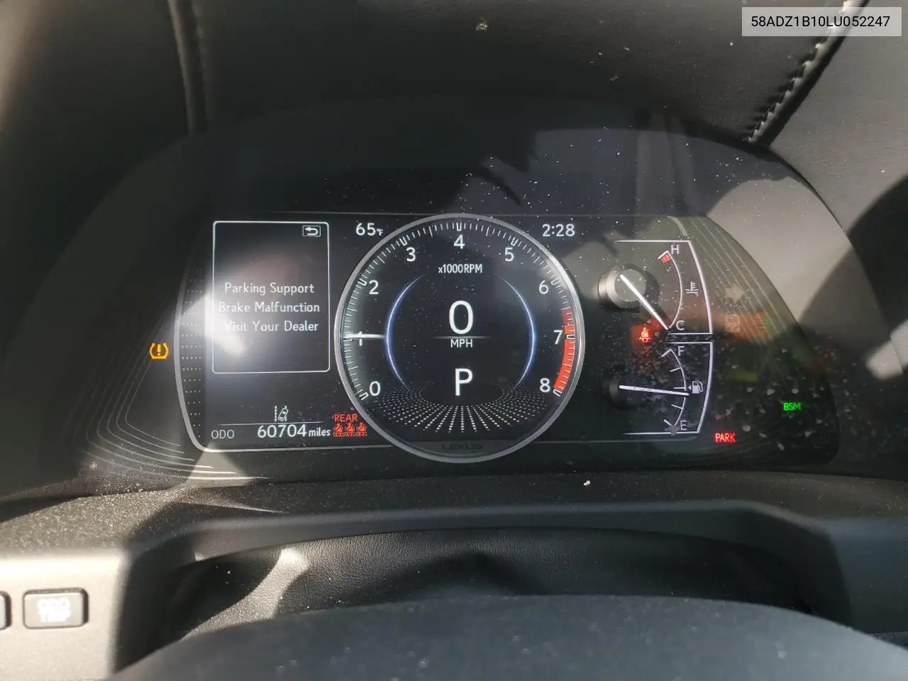 58ADZ1B10LU052247 2020 Lexus Es 350