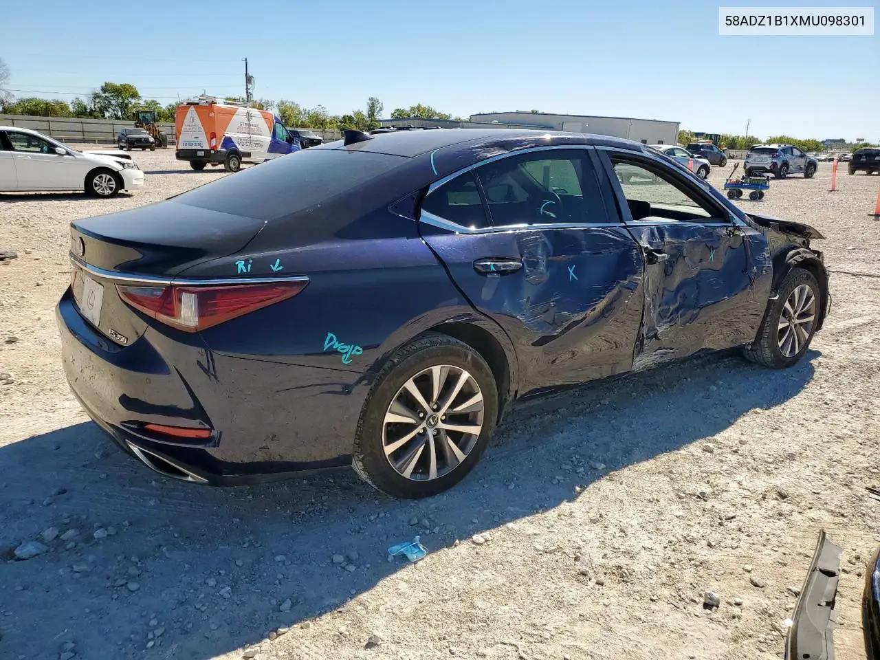 58ADZ1B1XMU098301 2021 Lexus Es 350 Base