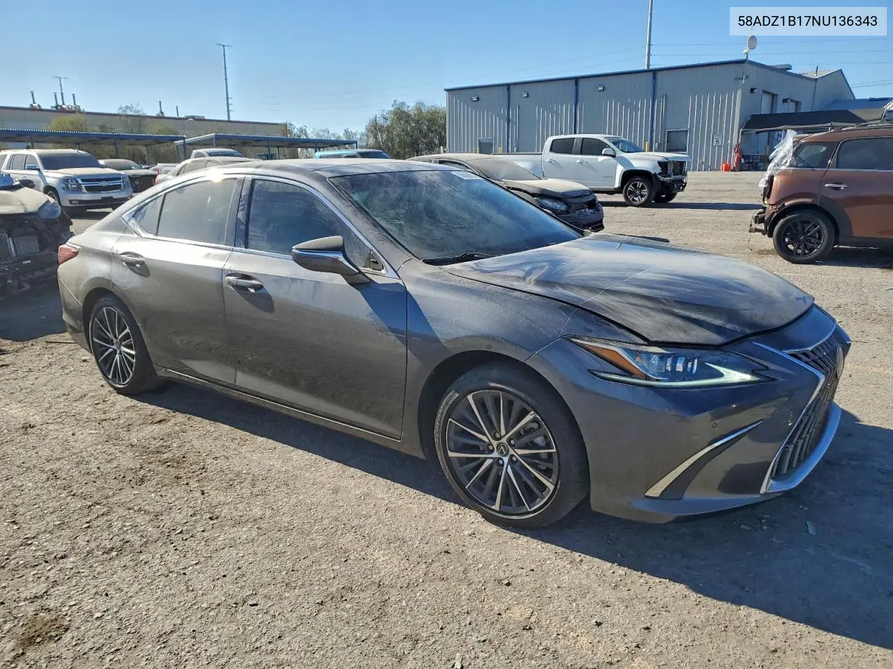 58ADZ1B17NU136343 2022 Lexu Es 350 4D 2Wd