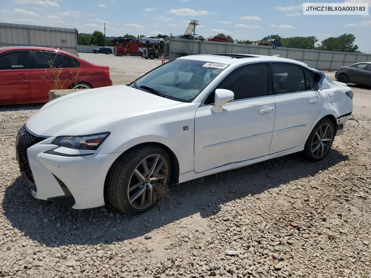 JTHCZ1BLXGA003183 2016 Lexus Gs 350