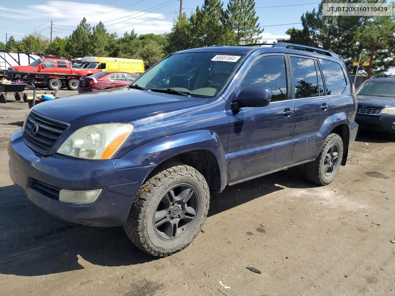 JTJBT20X160110439 2006 Lexus Gx 470