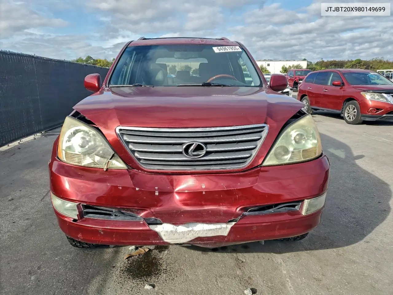 JTJBT20X980149699 2008 Lexus Gx 470