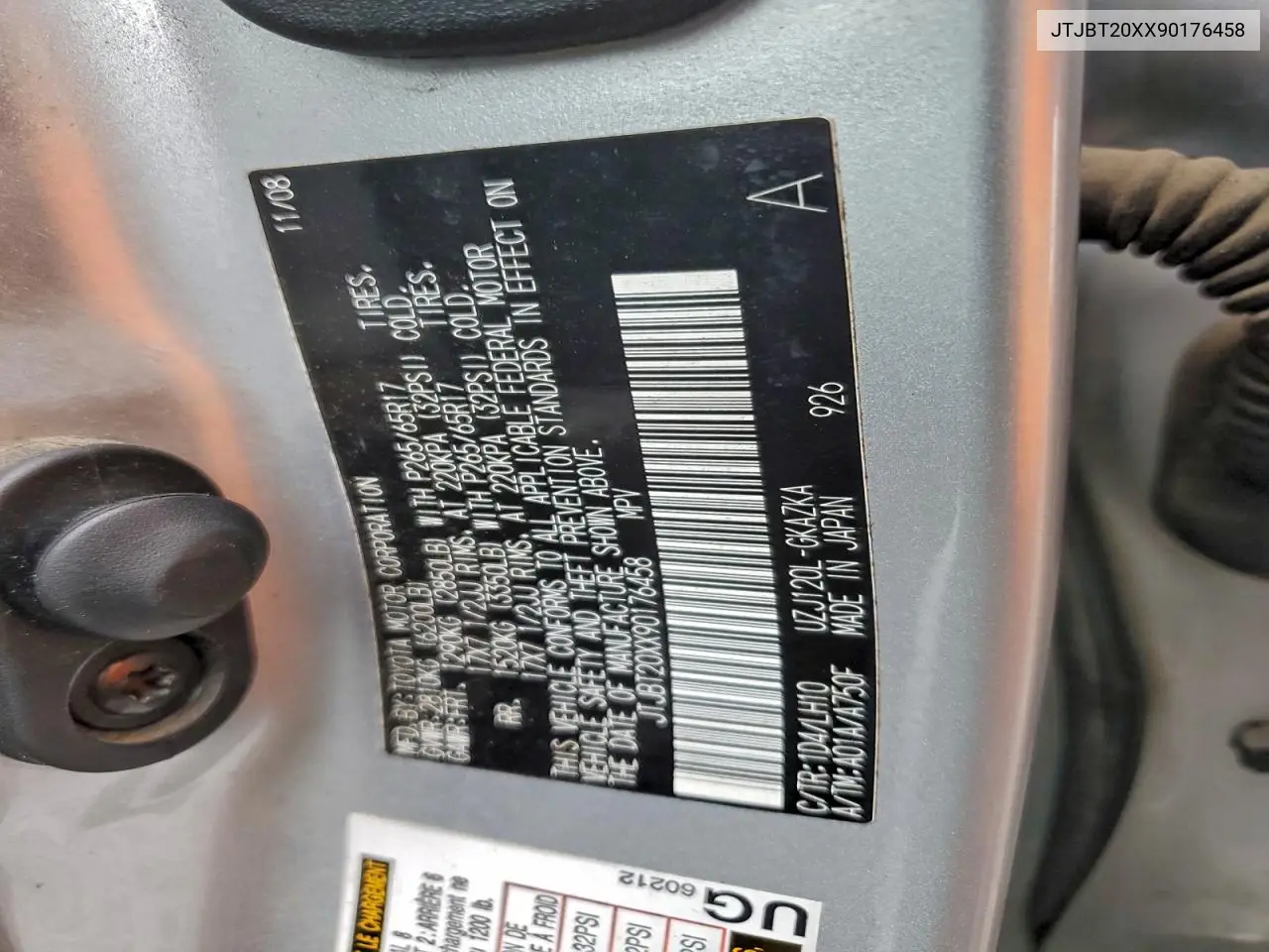 JTJBT20XX90176458 2009 Lexus Gx 470