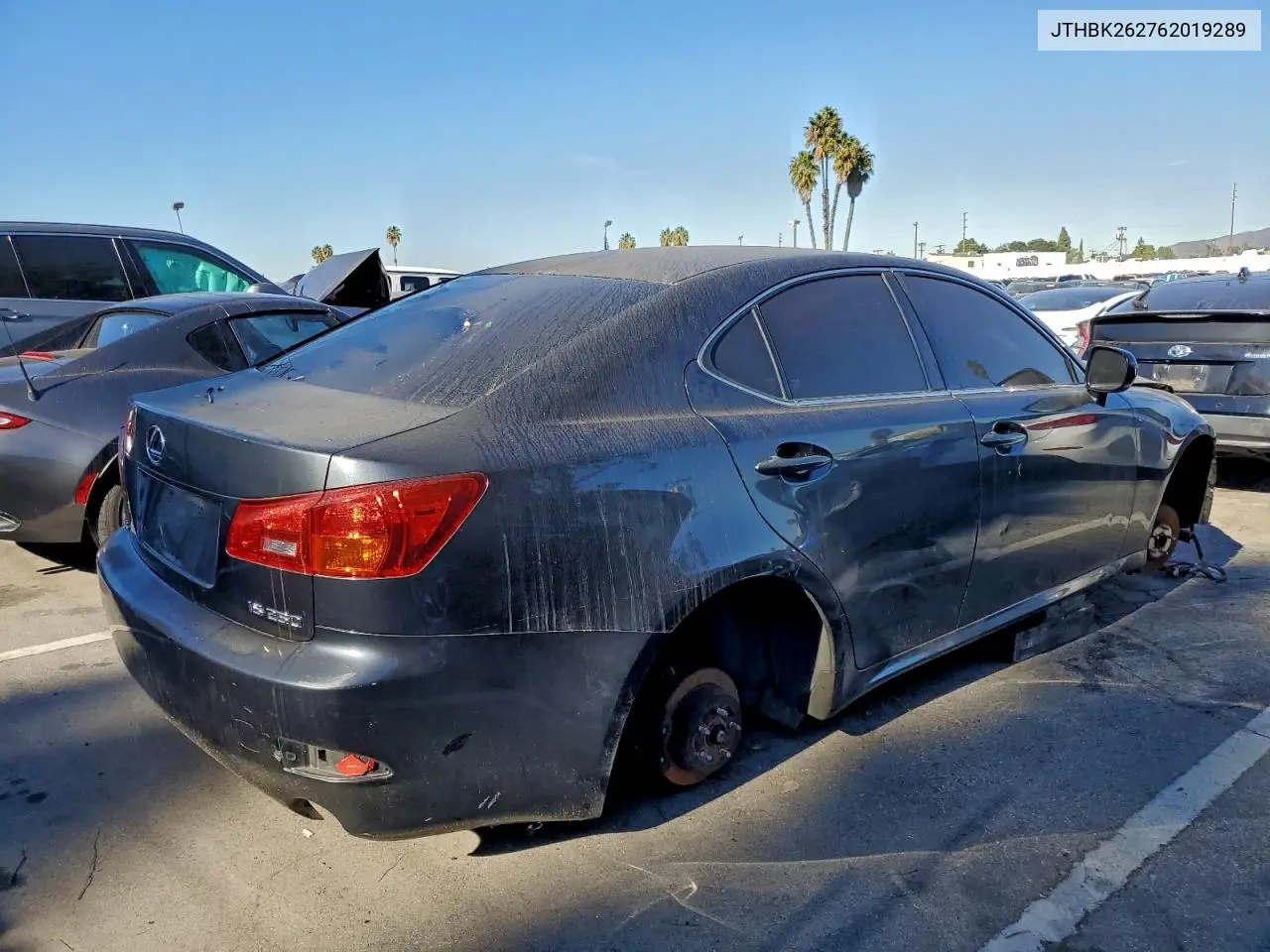 JTHBK262762019289 2006 Lexus Is 250