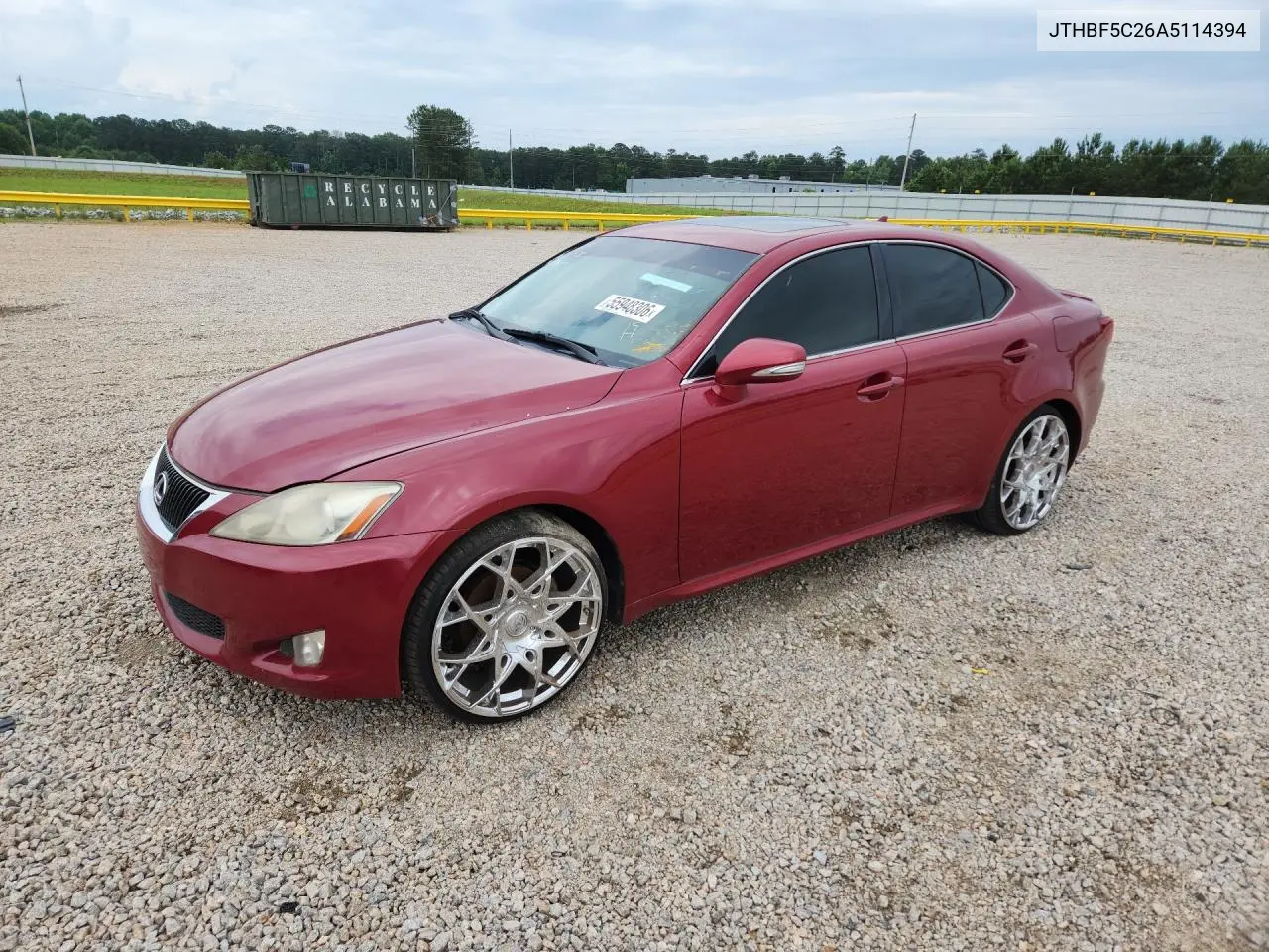 JTHBF5C26A5114394 2010 Lexus Is 250 Base