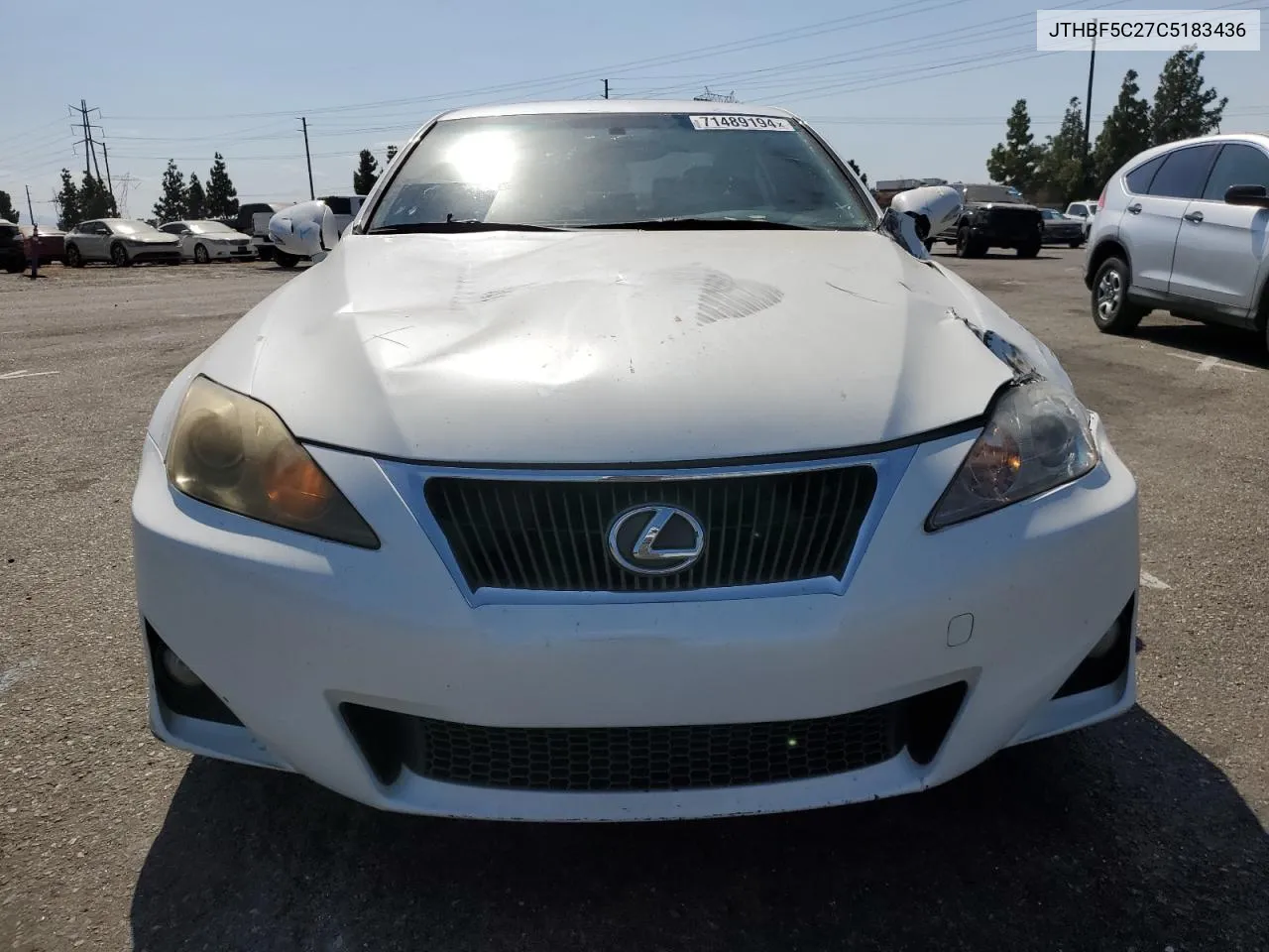 JTHBF5C27C5183436 2012 Lexus Is 250