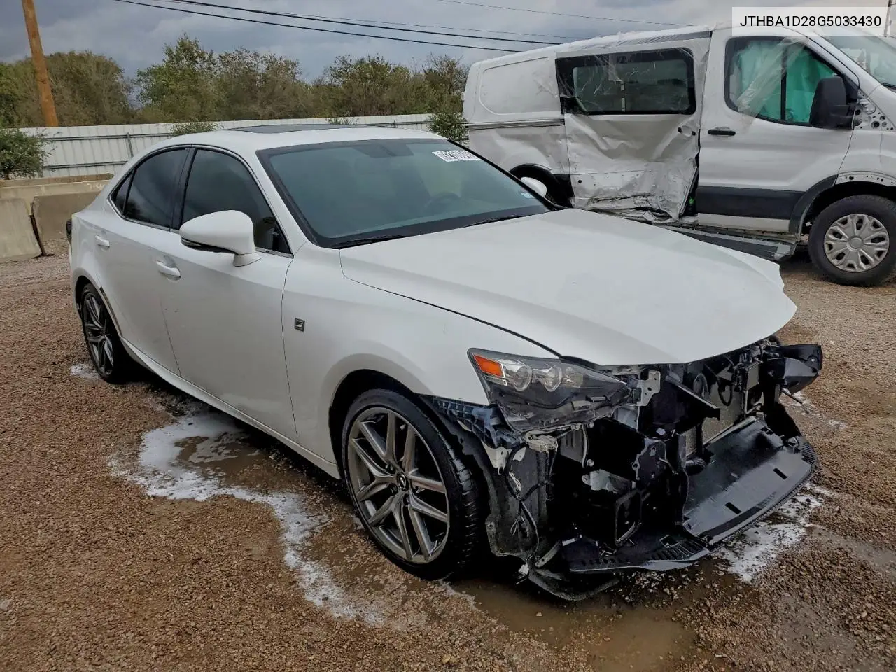 JTHBA1D28G5033430 2016 Lexus Is 200T