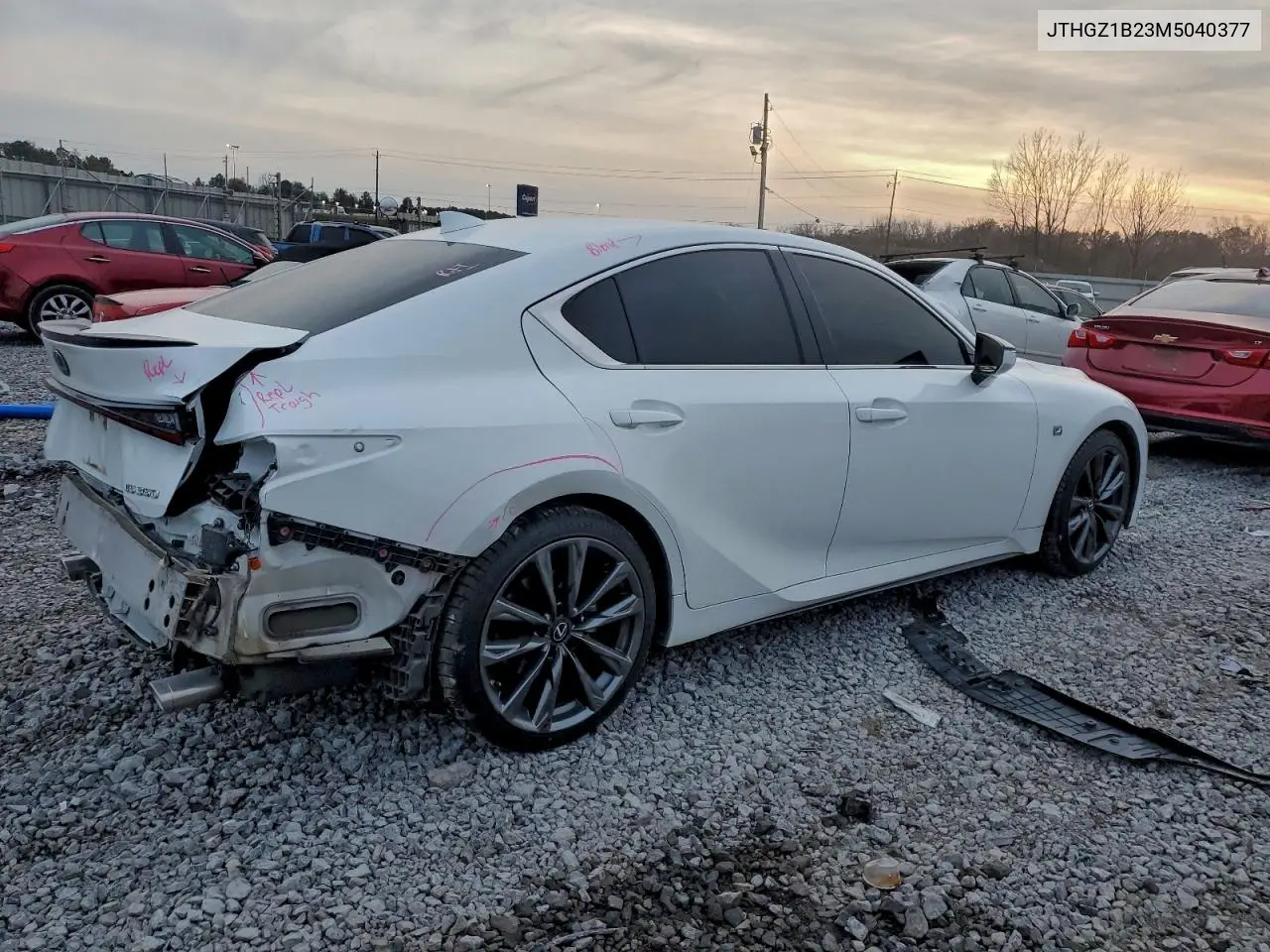 JTHGZ1B23M5040377 2021 Lexus Is 350 F Sport