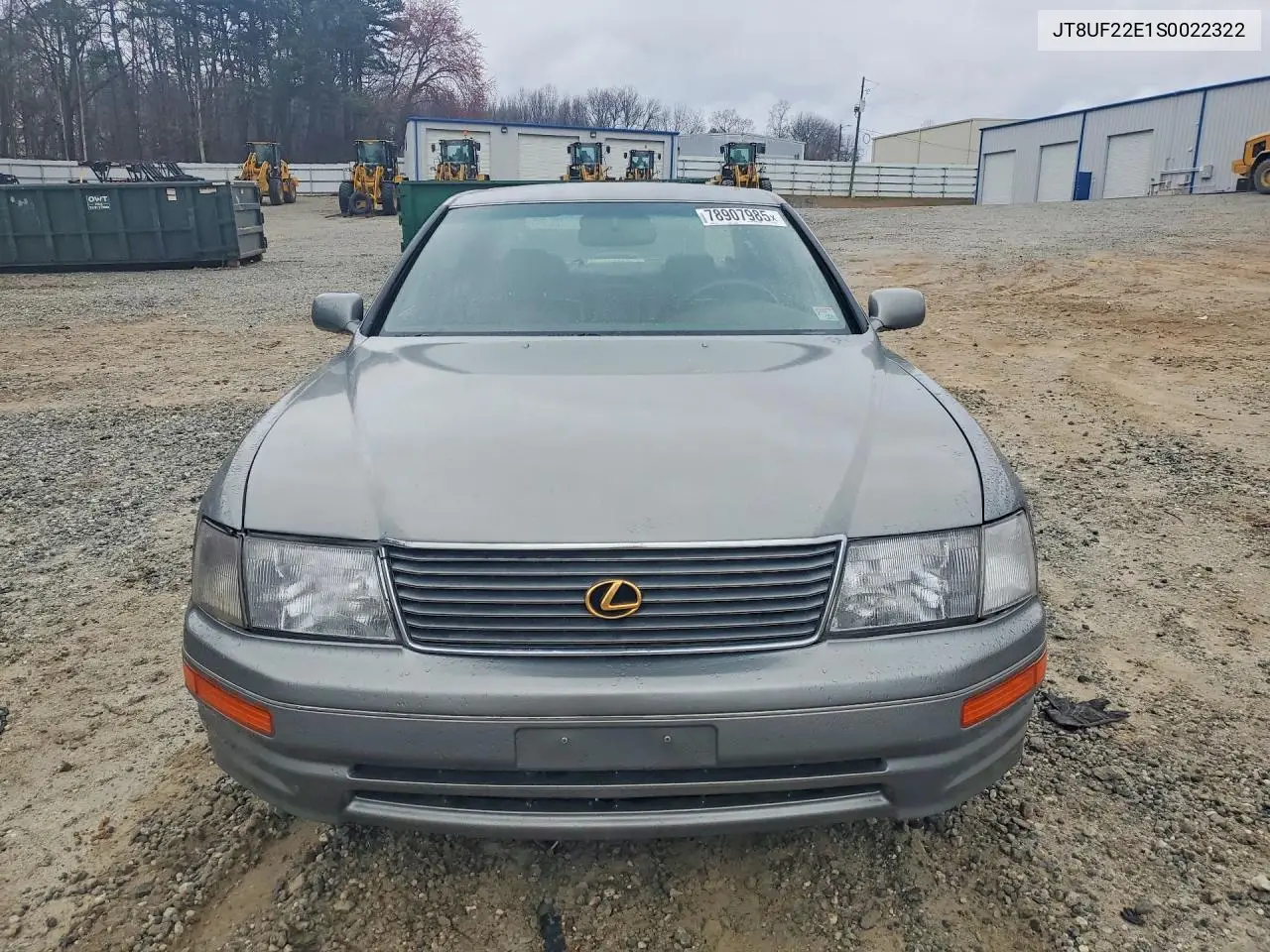 1995 Lexus Ls 400 Base VIN: JT8UF22E1S0022322 Lot: 78907985