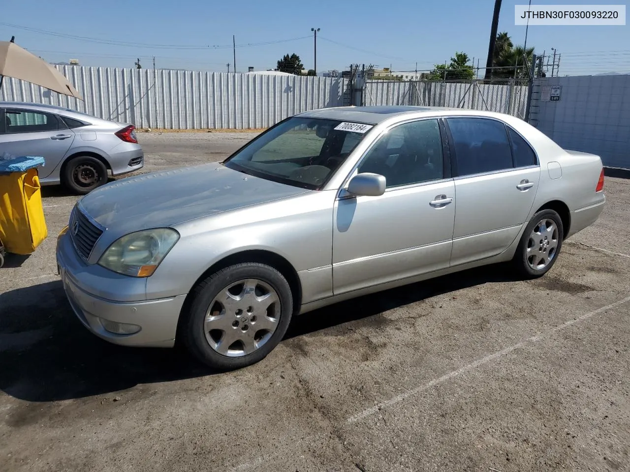 JTHBN30F030093220 2003 Lexus Ls 430