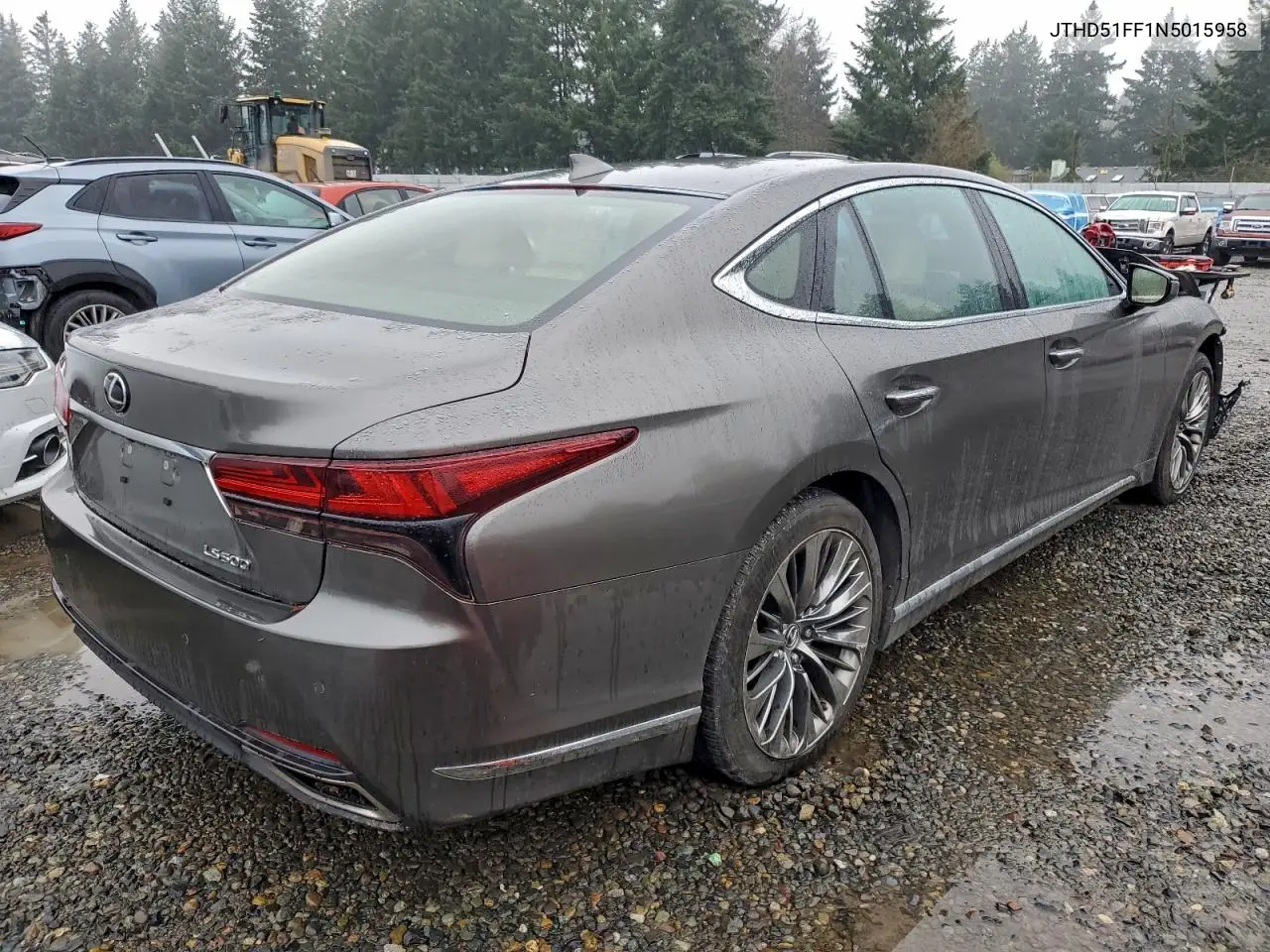 JTHD51FF1N5015958 2022 Lexus Ls 500 Base