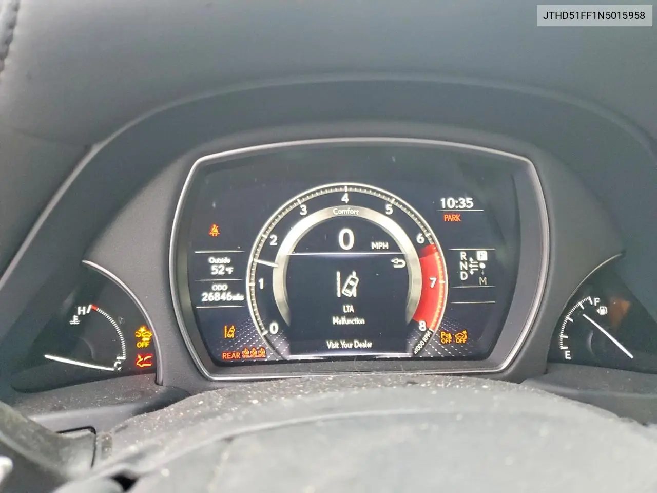 JTHD51FF1N5015958 2022 Lexus Ls 500 Base