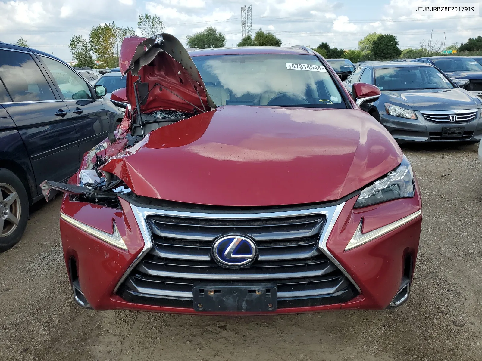 JTJBJRBZ8F2017919 2015 Lexus Nx 300H