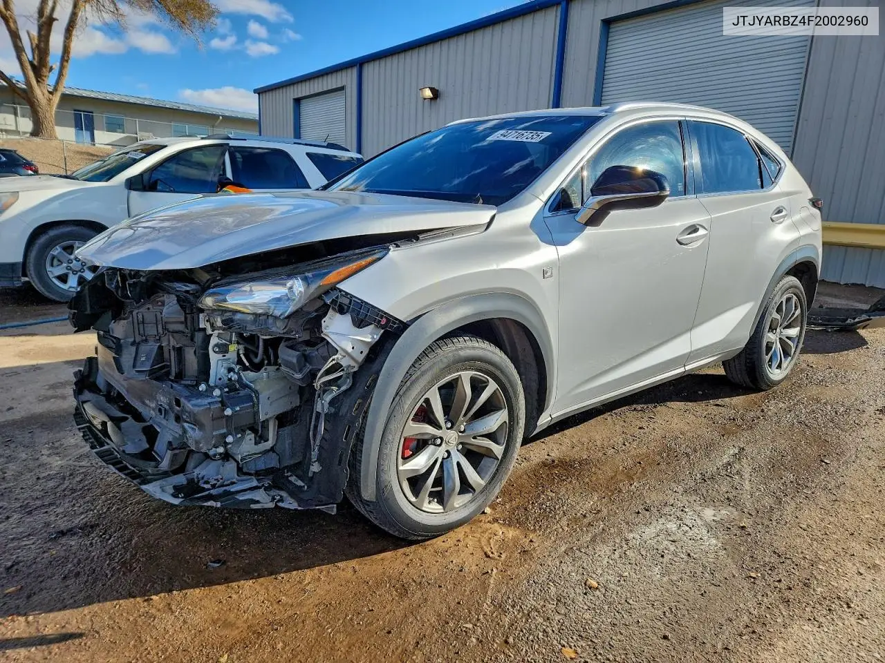 JTJYARBZ4F2002960 2015 Lexus Nx 200T