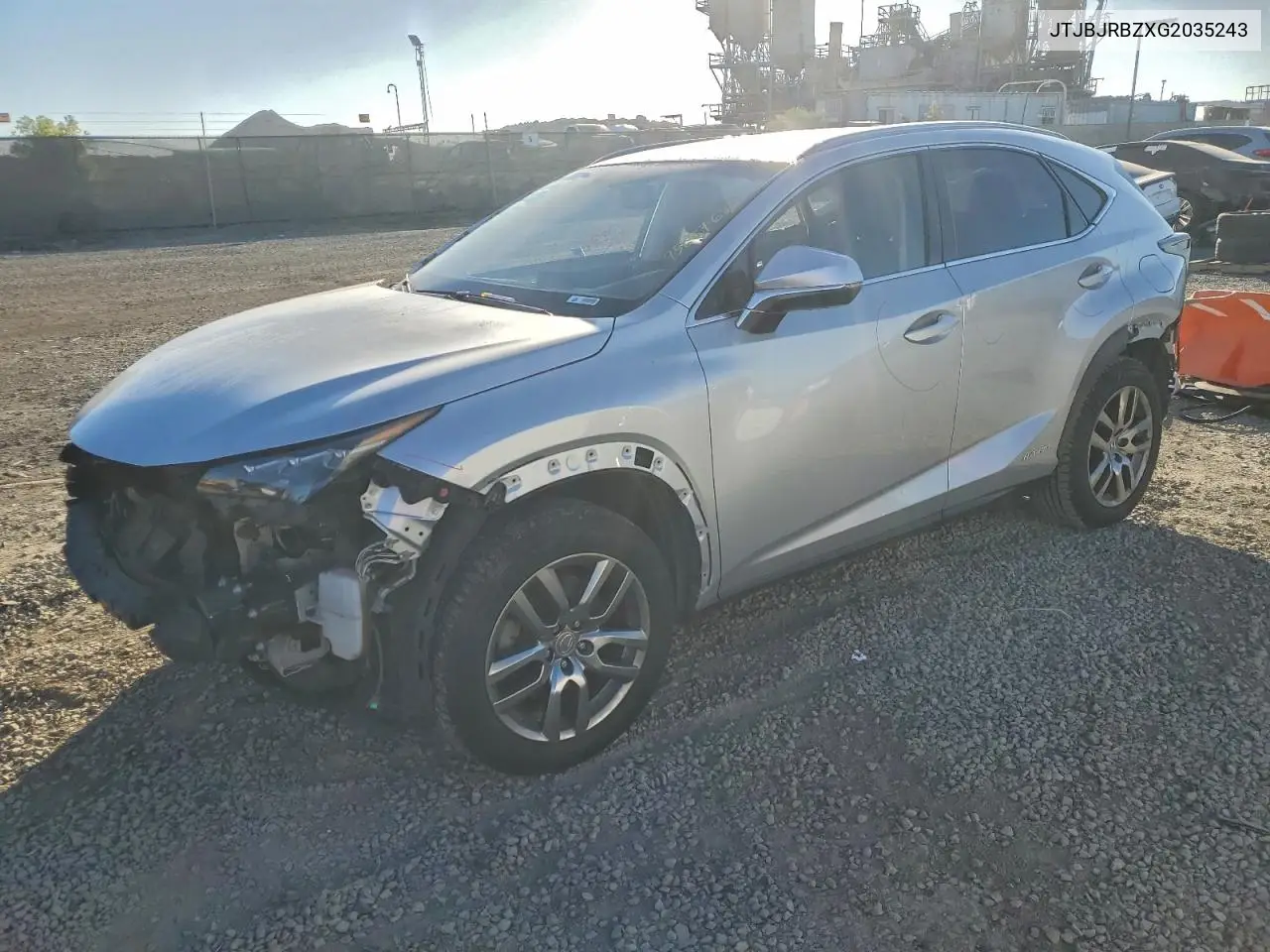 JTJBJRBZXG2035243 2016 Lexus Nx 300H