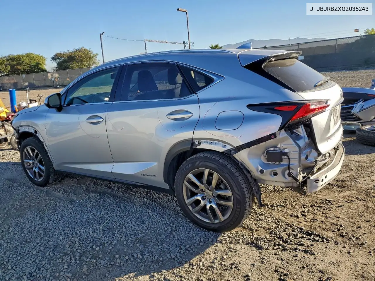 JTJBJRBZXG2035243 2016 Lexus Nx 300H