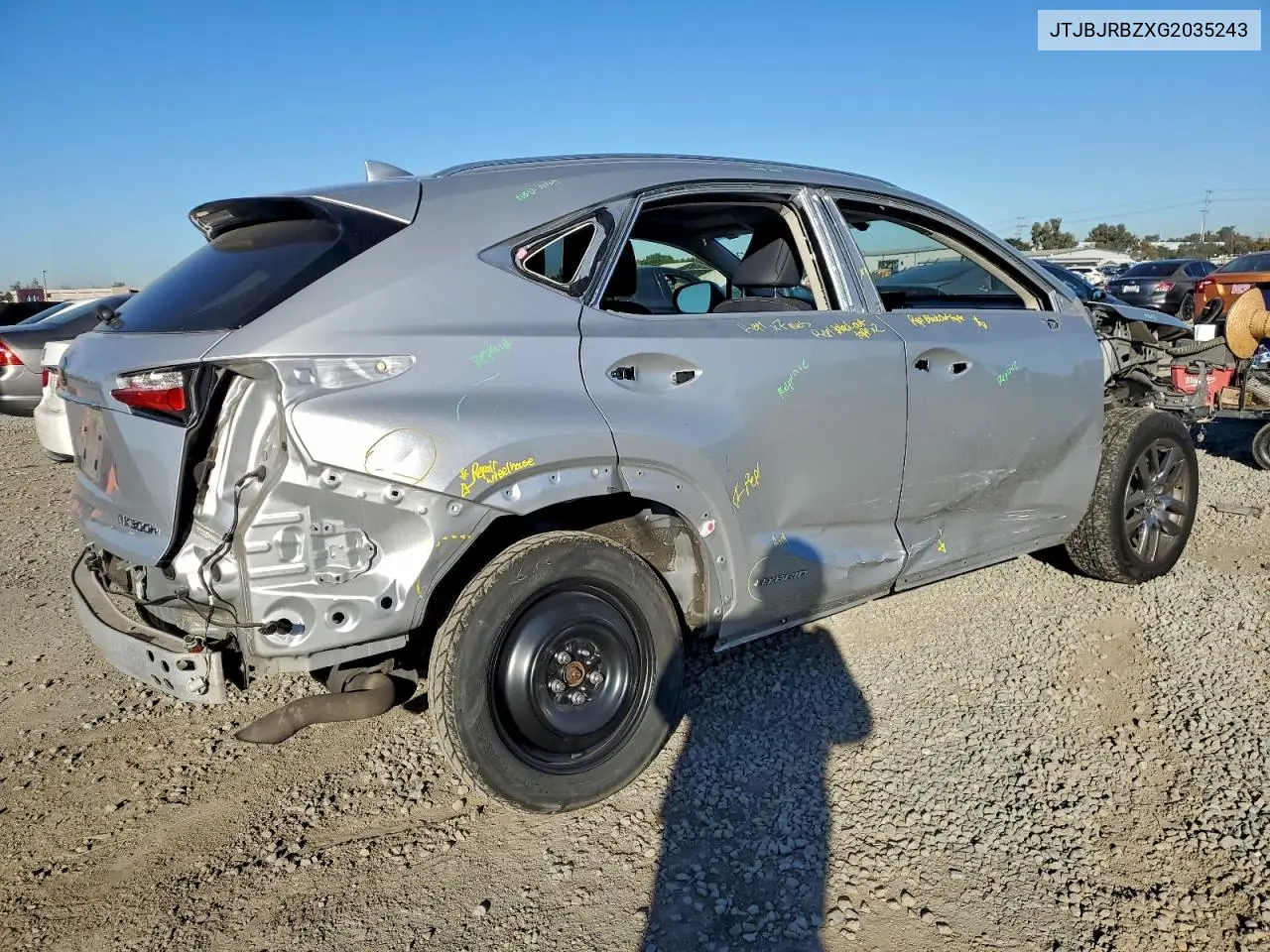 JTJBJRBZXG2035243 2016 Lexus Nx 300H